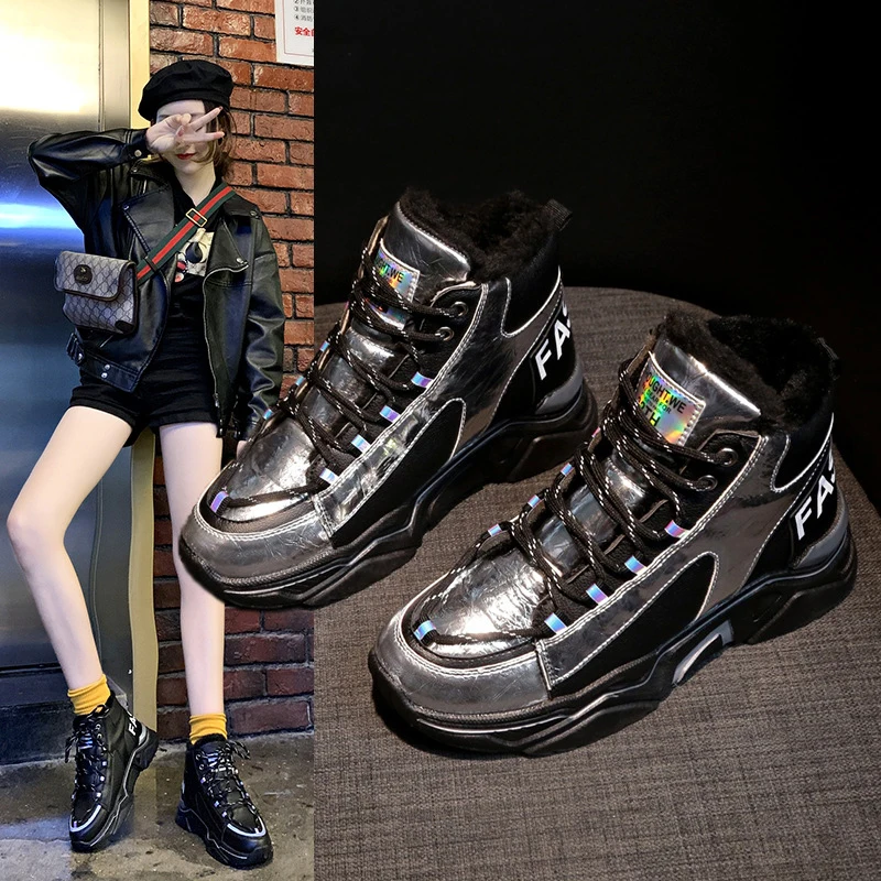 Winter Boots Women Harajuku Ladies Platform Boots Add Cotton Keep Warm Shoes Snow Non-slip Wild Ankle Boots For Woman Shoes
Winter Boots Women Harajuku Ladies Platform Boots Add Cotton Keep Warm Shoes Snow Non-slip Wild Ankle Boots For Woman Shoes