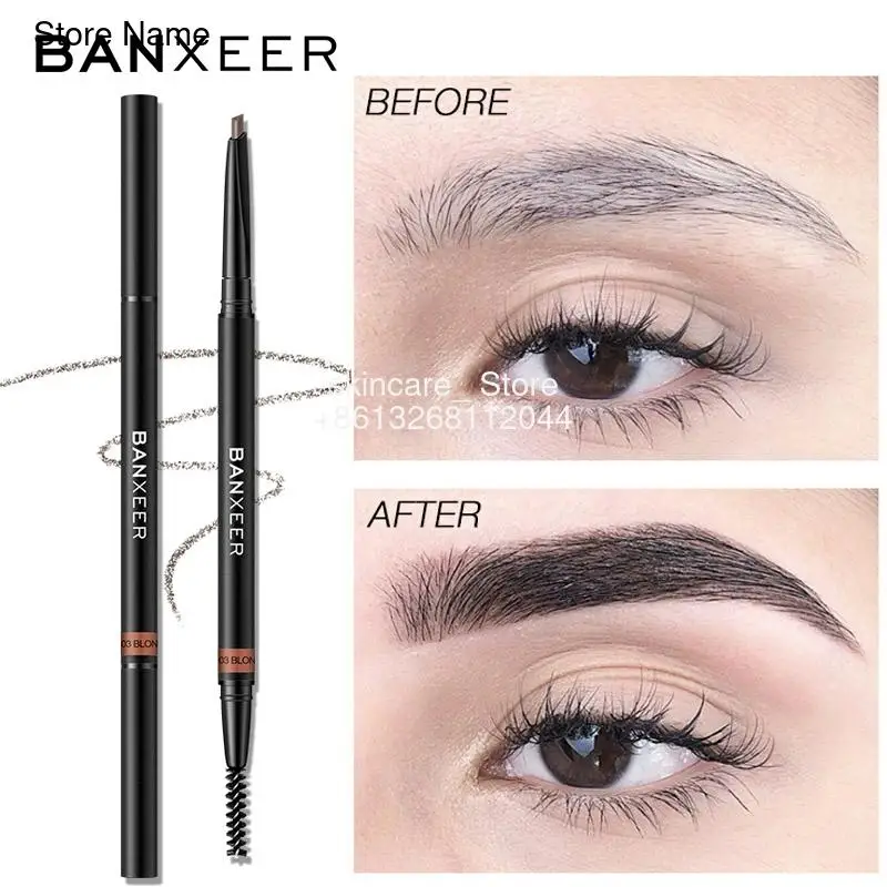 BANXEER Waterproof Eyebrow Pencil With Brush Natural Paint Long Lasting Smooth Brown Black Tattoo Pen Beauty Makeup Cosmetic
BANXEER Waterproof Eyebrow Pencil With Brush Natural Paint Long Lasting Smooth Brown Black Tattoo Pen Beauty Makeup Cosmetic