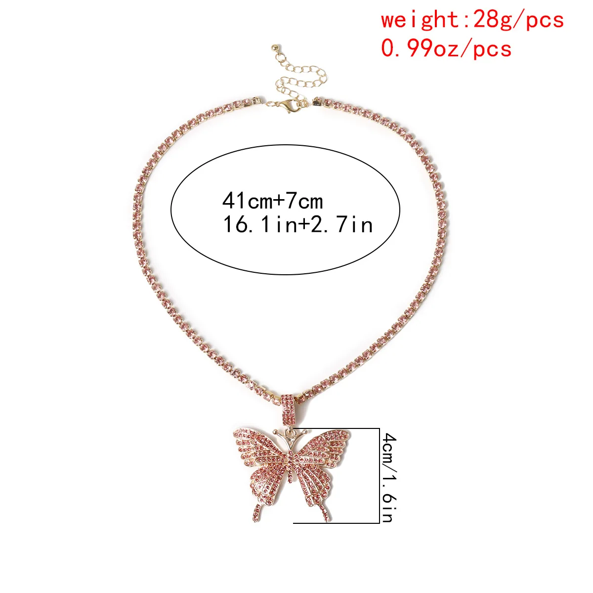 2020 Women Boho Style Temperament Generous Single Layer Claw Chain Necklace Exaggerated Encrusted Butterfly Necklace
2020 Women Boho Style Temperament Generous Single Layer Claw Chain Necklace Exaggerated Encrusted Butterfly Necklace