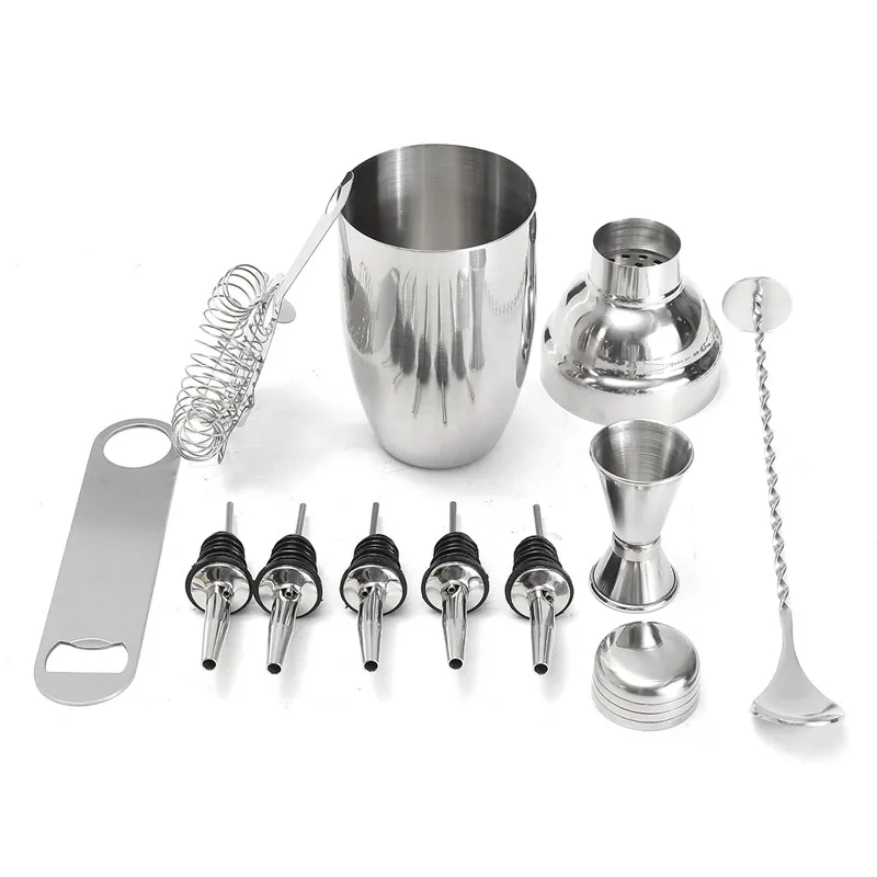 11Pcs 550ml Cocktail Maker Set Wood Muddler Bartender Tool Set Home Bar Accessories Shaker Glass Twisted Bar
11Pcs 550ml Cocktail Maker Set Wood Muddler Bartender Tool Set Home Bar Accessories Shaker Glass Twisted Bar