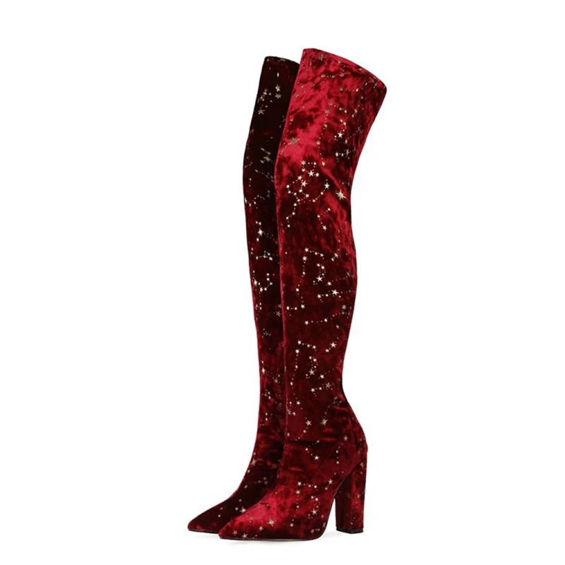 New Women Shoes Boots Pointed Toe High Heel Over the Knee Long Boots for Women Big Size Boots 34-47 Wine Red Black Boots
New Women Shoes Boots Pointed Toe High Heel Over the Knee Long Boots for Women Big Size Boots 34-47 Wine Red Black Boots