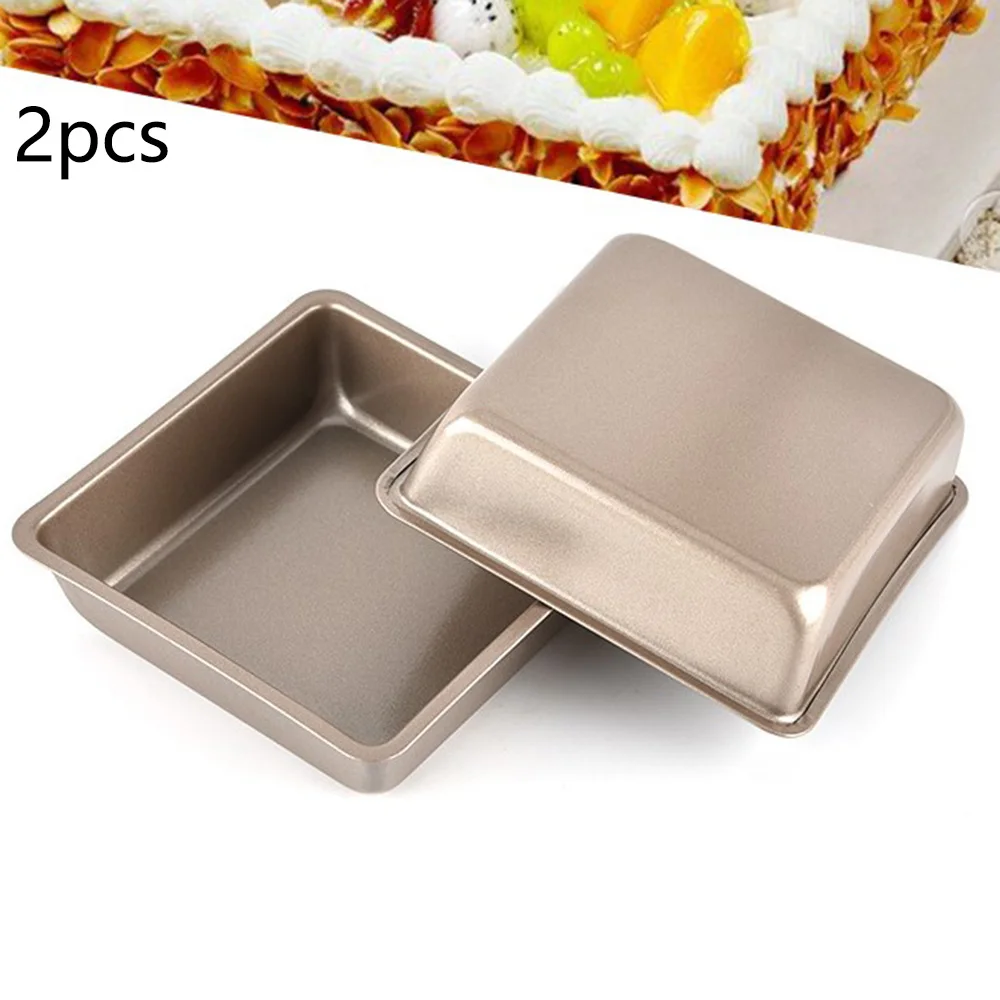 2PCS 4inch Cake Moulds Carbon Steel Non-stick DIY Square Baking Pan Mold Kitchen Supply For Bakeware Cake Tins
2PCS 4inch Cake Moulds Carbon Steel Non-stick DIY Square Baking Pan Mold Kitchen Supply For Bakeware Cake Tins