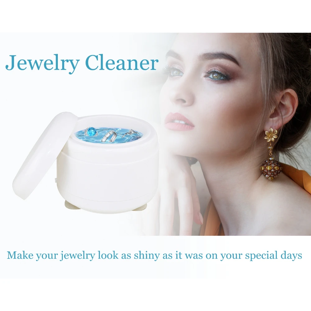 Household Mini Ultrasonic Cleaner Glasses Gold and Silver Jewelry Small Portable Cleaner for Dentures
Household Mini Ultrasonic Cleaner Glasses Gold and Silver Jewelry Small Portable Cleaner for Dentures