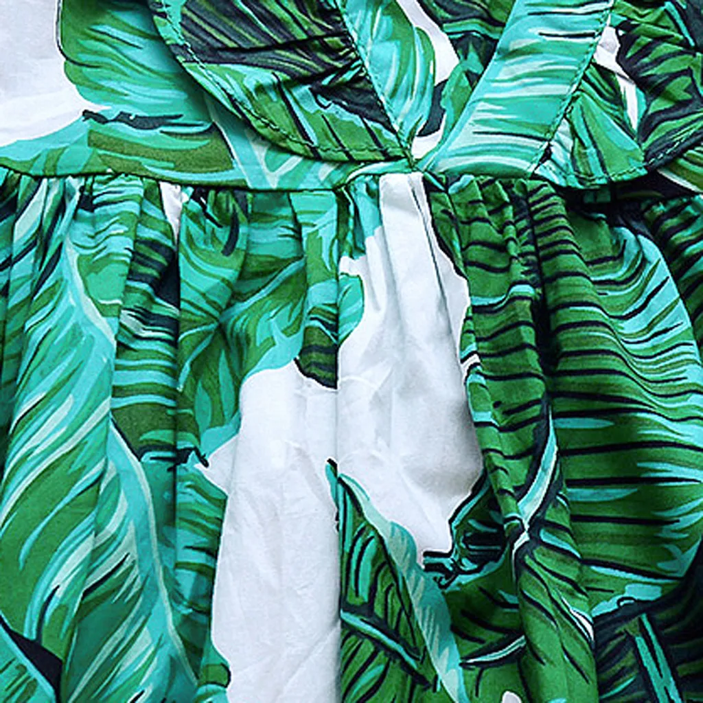 Dresses Kids Teen Children Girls Sleeveless Leaf Print Ruched Dress Casual Clothes Vestidos De Verano 2021
Dresses Kids Teen Children Girls Sleeveless Leaf Print Ruched Dress Casual Clothes Vestidos De Verano 2021