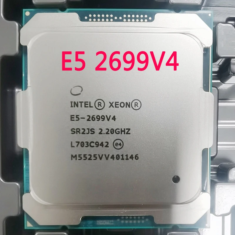 Procesador Intel Xeon Original QS, versión E5-2699V4, E5-2699, V4, LGA2011-3, E5, 2699, V4, 22 núcleos, 2,20 GHz, 55MB, E5, 2699 
Procesador Intel Xeon Original QS, versión E5-2699V4, E5-2699, V4, LGA2011-3, E5, 2699, V4, 22 núcleos, 2,20 GHz, 55MB, E5, 2699