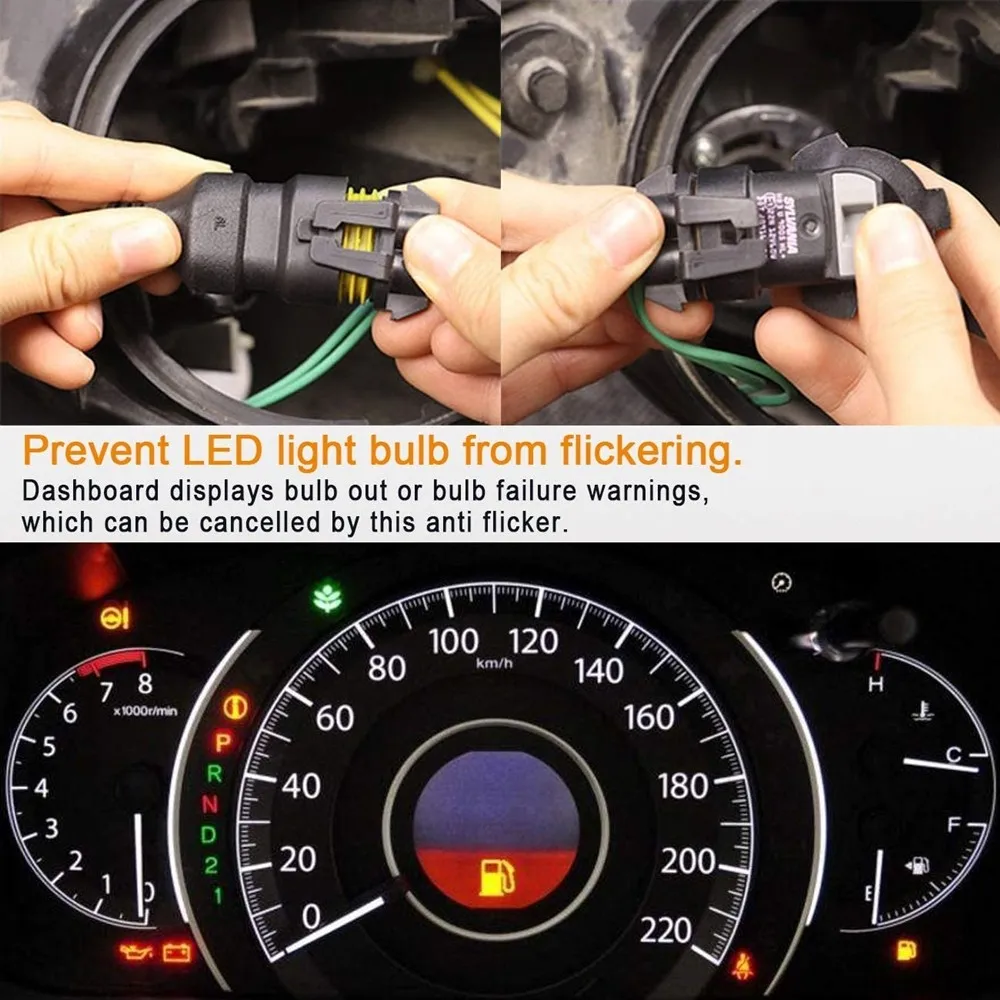 2PCS Universal Car Headlight LED Canbus Decoder for H1/H3/H7/9005/9006/HB3/4/H8/H9/H11/H4/HB2/9003/9004/9007/HB5/H13/9008/9012
2PCS Universal Car Headlight LED Canbus Decoder for H1/H3/H7/9005/9006/HB3/4/H8/H9/H11/H4/HB2/9003/9004/9007/HB5/H13/9008/9012