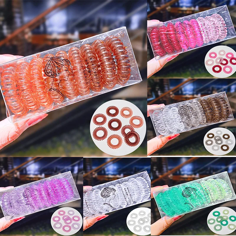 9Pcs/set Women Telephone Line Hair Accessories Gradient Color Rubber Bands Ponytail Holder For Women Girls Elastic Hair Bands
9Pcs/set Women Telephone Line Hair Accessories Gradient Color Rubber Bands Ponytail Holder For Women Girls Elastic Hair Bands