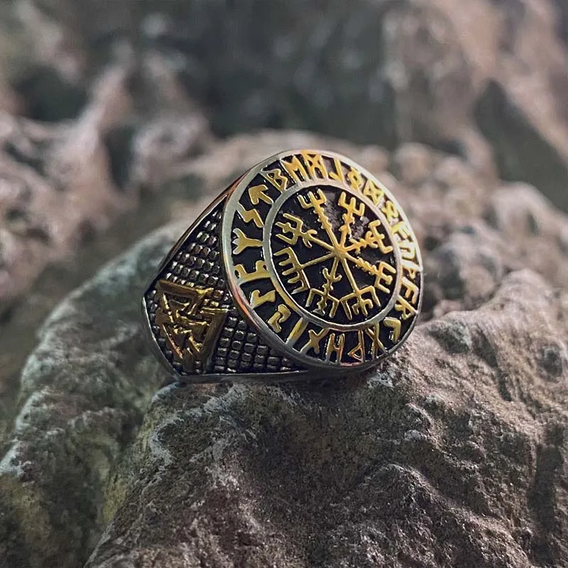 Fashion Nordic Retro Stainless Steel Ring Gothic Viking Gift For Men Vintage Geometric Jewelry Wholesale Steel Gold Color Hip
Fashion Nordic Retro Stainless Steel Ring Gothic Viking Gift For Men Vintage Geometric Jewelry Wholesale Steel Gold Color Hip