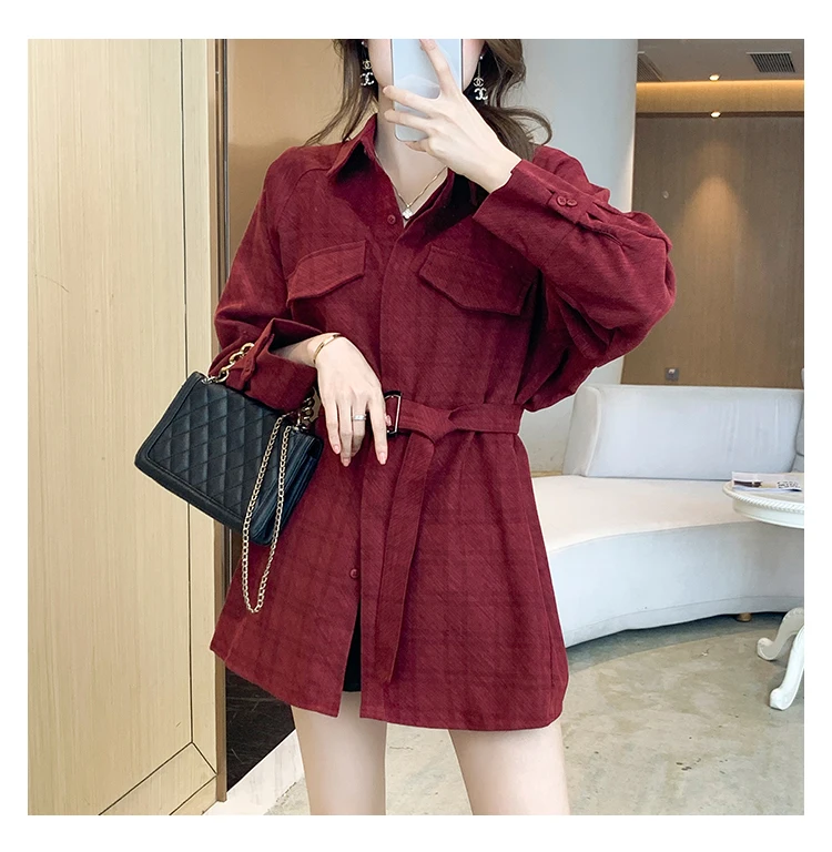 Chiffon Loose Women Dresses New Fashion Casual Long Sleeve Dress Autumn A-LINE Lattice Polo-collar Houthion 
Chiffon Loose Women Dresses New Fashion Casual Long Sleeve Dress Autumn A-LINE Lattice Polo-collar Houthion