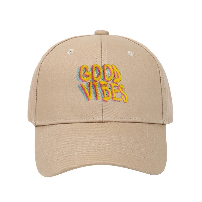 Cotton Embroidered Baseball Cap Good Vibes Dad Hat Fashion Hip Hop Sun Hat High Quality Outdoor Sports Running Hiking Cap Unisex
Cotton Embroidered Baseball Cap Good Vibes Dad Hat Fashion Hip Hop Sun Hat High Quality Outdoor Sports Running Hiking Cap Unisex