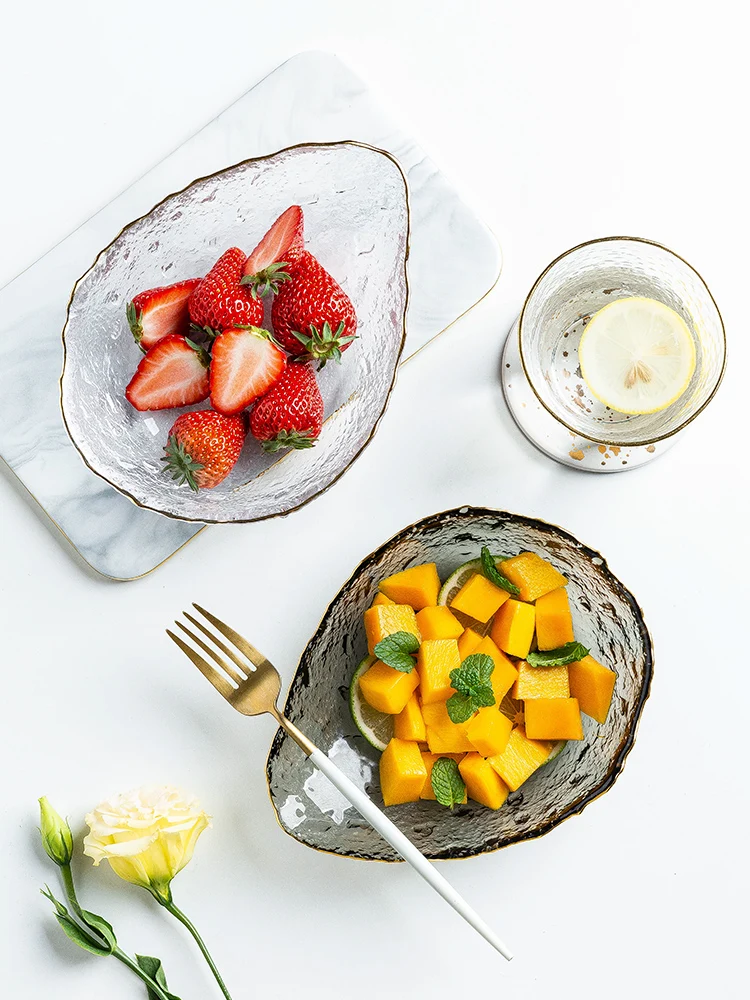 Water drop Gold Inlay Edge Glass Salad Bowl Fruit Rice Serving Bowls Food Storage Container Lunch Bento Box Decoration Tableware
Water drop Gold Inlay Edge Glass Salad Bowl Fruit Rice Serving Bowls Food Storage Container Lunch Bento Box Decoration Tableware