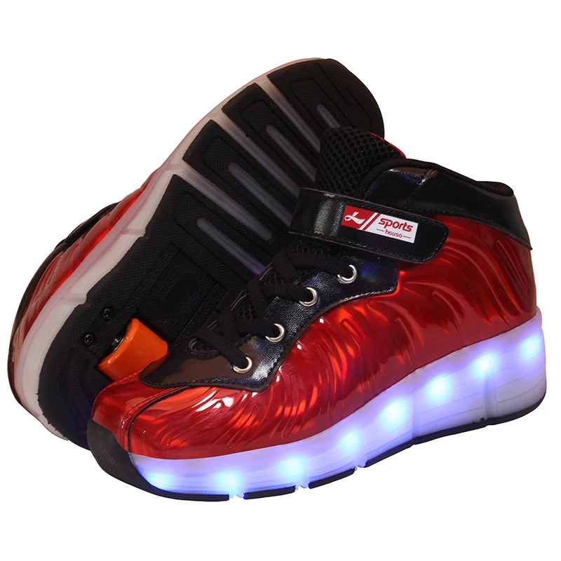 Black Pink Red USB Charging Fashion Girls Boys LED Light Roller Skate Shoes For Children Kids Sneakers With Wheels One wheels
Black Pink Red USB Charging Fashion Girls Boys LED Light Roller Skate Shoes For Children Kids Sneakers With Wheels One wheels