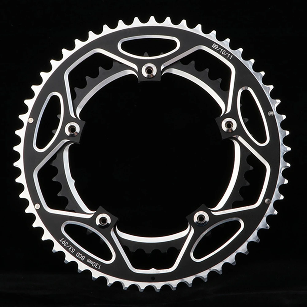 130BCD 53-39T Road Bike Crank Chainring Aluminum Alloy CNC 9/10/11 Speed Folding Bike Double Round Chain Wheel Crankset
130BCD 53-39T Road Bike Crank Chainring Aluminum Alloy CNC 9/10/11 Speed Folding Bike Double Round Chain Wheel Crankset