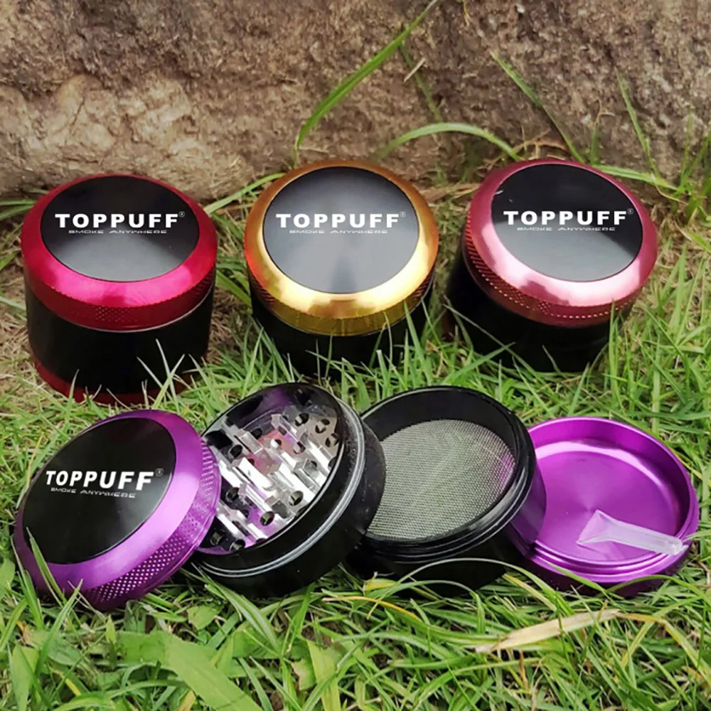 TOPPUFF 63 MM 4 Layers Tobacco Herb Grinder Tobacco Spice Crusher Ancient Shape Grinder Smoking Accessories
TOPPUFF 63 MM 4 Layers Tobacco Herb Grinder Tobacco Spice Crusher Ancient Shape Grinder Smoking Accessories