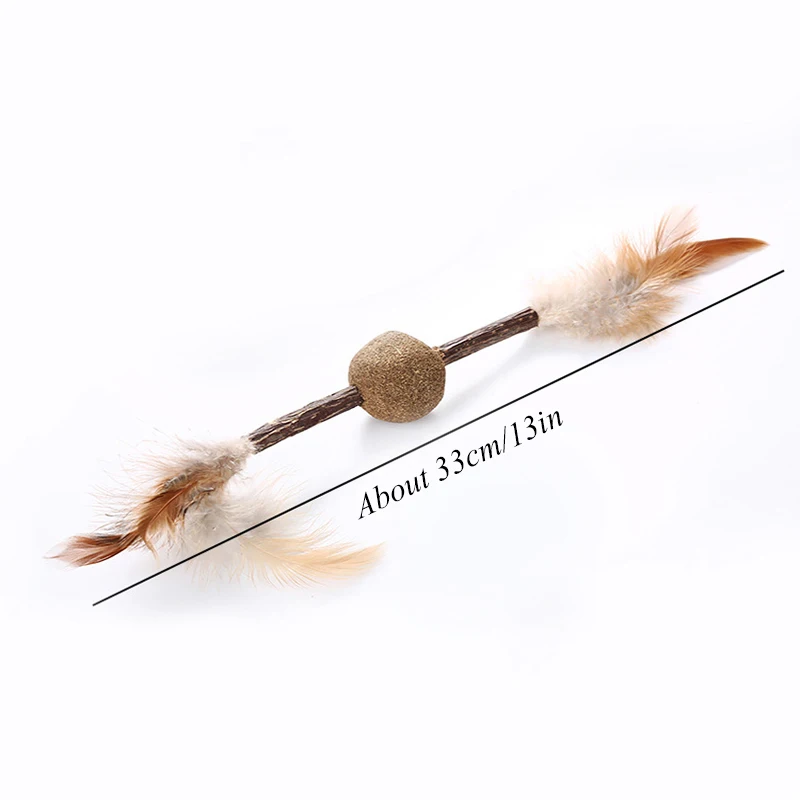 Interactive Catnip Feather Ball Cats Stick Kitten Toys With Feathers On Both Ends Pet Cat Supplies Funny Mouse Teaser Cat Toy
Interactive Catnip Feather Ball Cats Stick Kitten Toys With Feathers On Both Ends Pet Cat Supplies Funny Mouse Teaser Cat Toy
