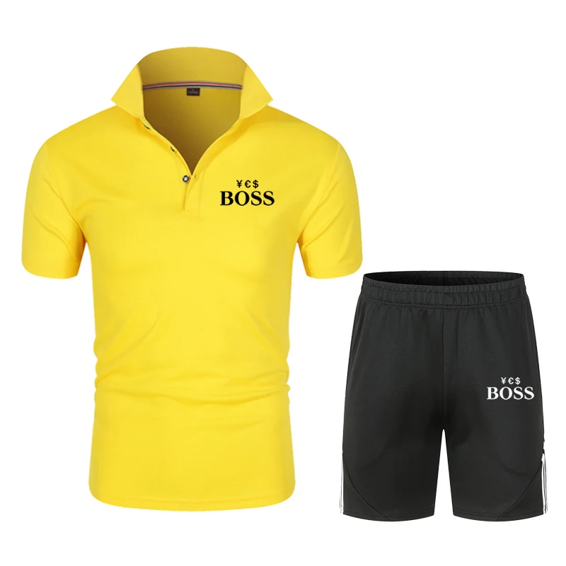 2021 Summer Men's Polo Shirts+pants Sets Men/Women Casual Tracksuit Suit Funny YES Boss Print Tops+Pants Gyms Fitness Short Set
2021 Summer Men's Polo Shirts+pants Sets Men/Women Casual Tracksuit Suit Funny YES Boss Print Tops+Pants Gyms Fitness Short Set