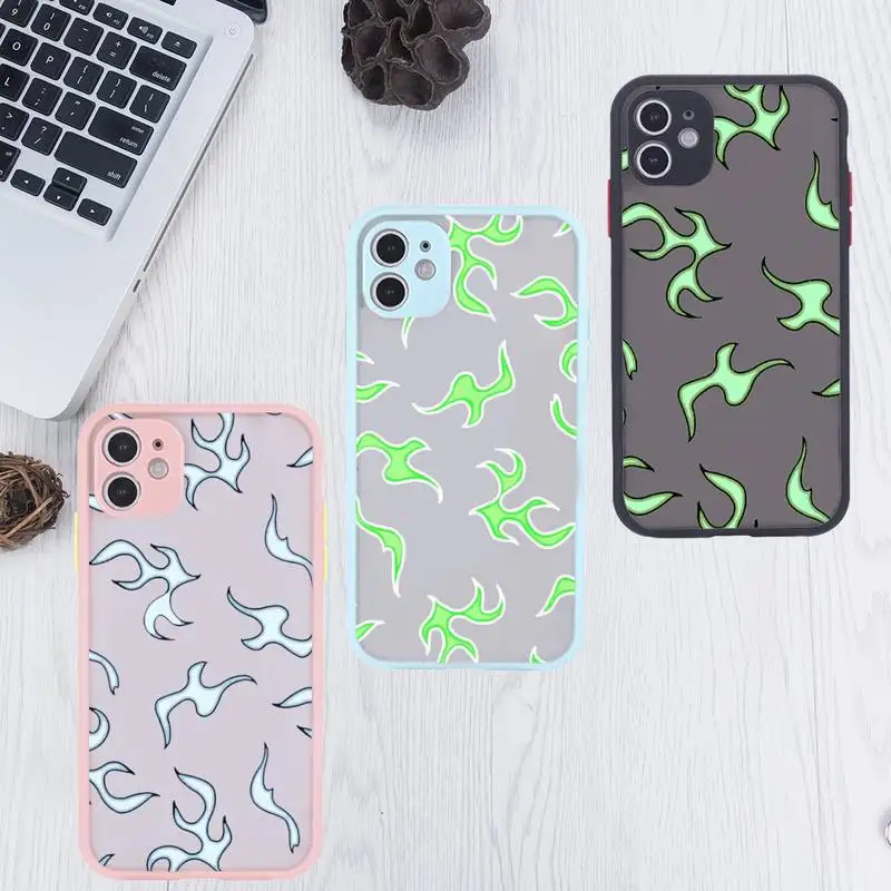 Blue Flame Fire Phone Case For iPhone 12 11 Mini Pro XR XS Max 7 8 Plus X Matte transparent Pink Back Cover
Blue Flame Fire Phone Case For iPhone 12 11 Mini Pro XR XS Max 7 8 Plus X Matte transparent Pink Back Cover