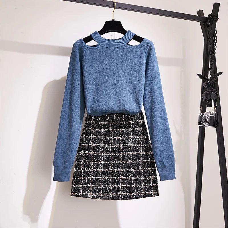 Lady Clothes Women Sets Sexy Design Hollow Out Spring Female Suit Celebrity Knitted Sweater Skirt Two-piece Fashion New Dress
Lady Clothes Women Sets Sexy Design Hollow Out Spring Female Suit Celebrity Knitted Sweater Skirt Two-piece Fashion New Dress