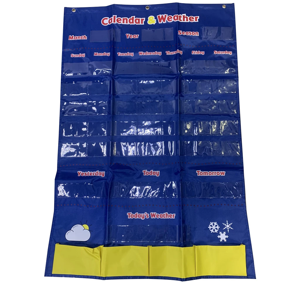Calendar Weather Pocket Chart Indoor Learning Resources Display Bag Teaching Assistant Classroom Organization Date Transparent
Calendar Weather Pocket Chart Indoor Learning Resources Display Bag Teaching Assistant Classroom Organization Date Transparent