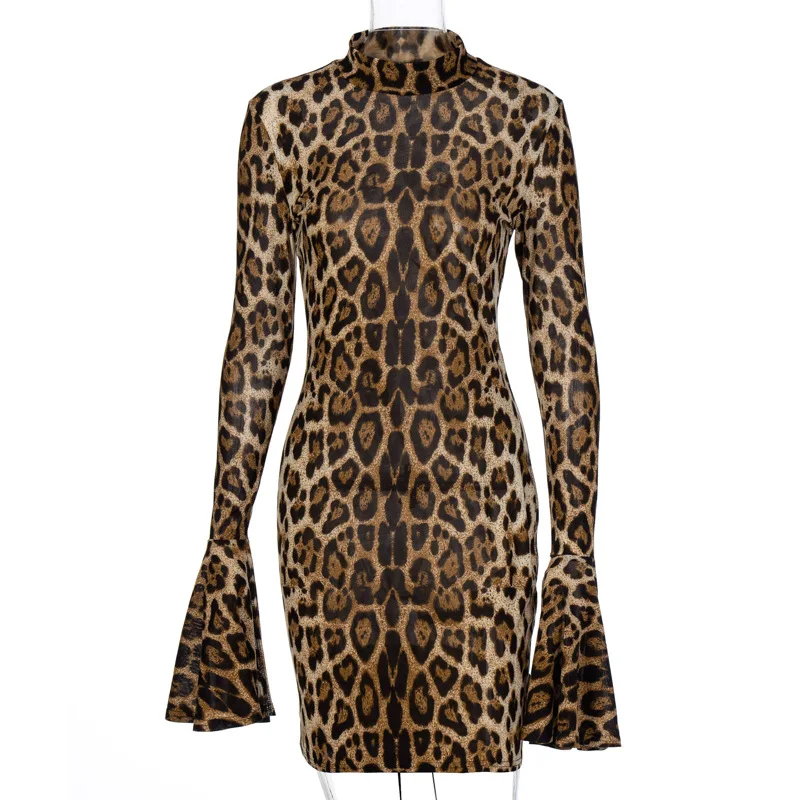 Zoctuo 2020 Leopard Print Sexy Dresses for Women Long Flare Sleeve Sexy Mini Dress Autumn Winter Women Fashion Club Streetwear
Zoctuo 2020 Leopard Print Sexy Dresses for Women Long Flare Sleeve Sexy Mini Dress Autumn Winter Women Fashion Club Streetwear