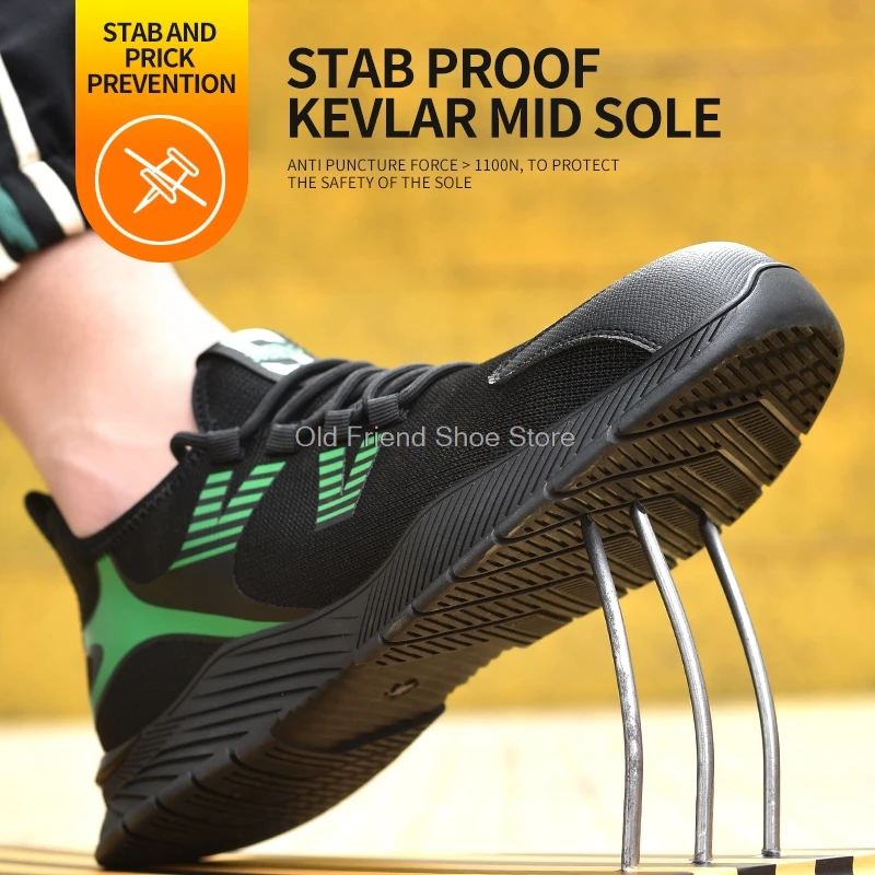 New Safety Shoes Men Boots Standard Steel Toe Cap Work Shoes Indestructible Shoes Puncture-Proof Work Sneakers Protective Shoes
New Safety Shoes Men Boots Standard Steel Toe Cap Work Shoes Indestructible Shoes Puncture-Proof Work Sneakers Protective Shoes
