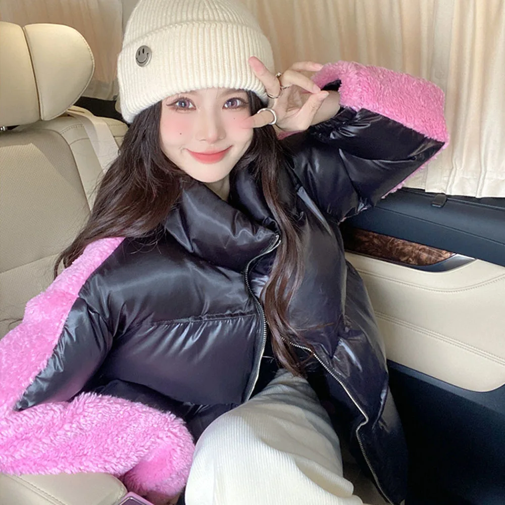 2021 New Thick warm Down padded jacket women's design lamb hair stitching mid-length padded jacket loose autumn winter
2021 New Thick warm Down padded jacket women's design lamb hair stitching mid-length padded jacket loose autumn winter