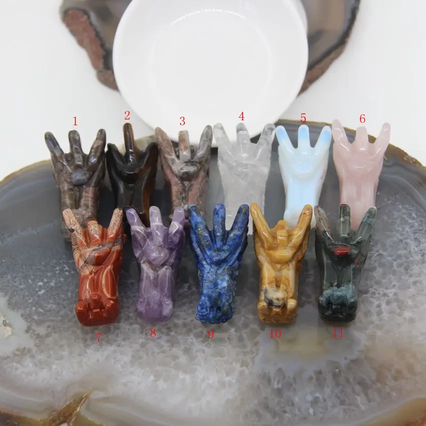 11Kinds Stone,2" Natural Rose Quartzs/Lapis/Amethysts Healing Crystal Hand Carved Dragon Skull,Home Decoration Supplies Gift
11Kinds Stone,2" Natural Rose Quartzs/Lapis/Amethysts Healing Crystal Hand Carved Dragon Skull,Home Decoration Supplies Gift