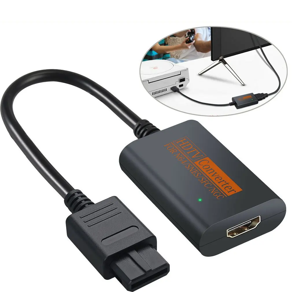 for Nintendo 64 Super Famicom SFC Super NES SNES GameCube to HDMI-compatible AV Adapter 720P HD Audio Video Converter for HDTV
for Nintendo 64 Super Famicom SFC Super NES SNES GameCube to HDMI-compatible AV Adapter 720P HD Audio Video Converter for HDTV