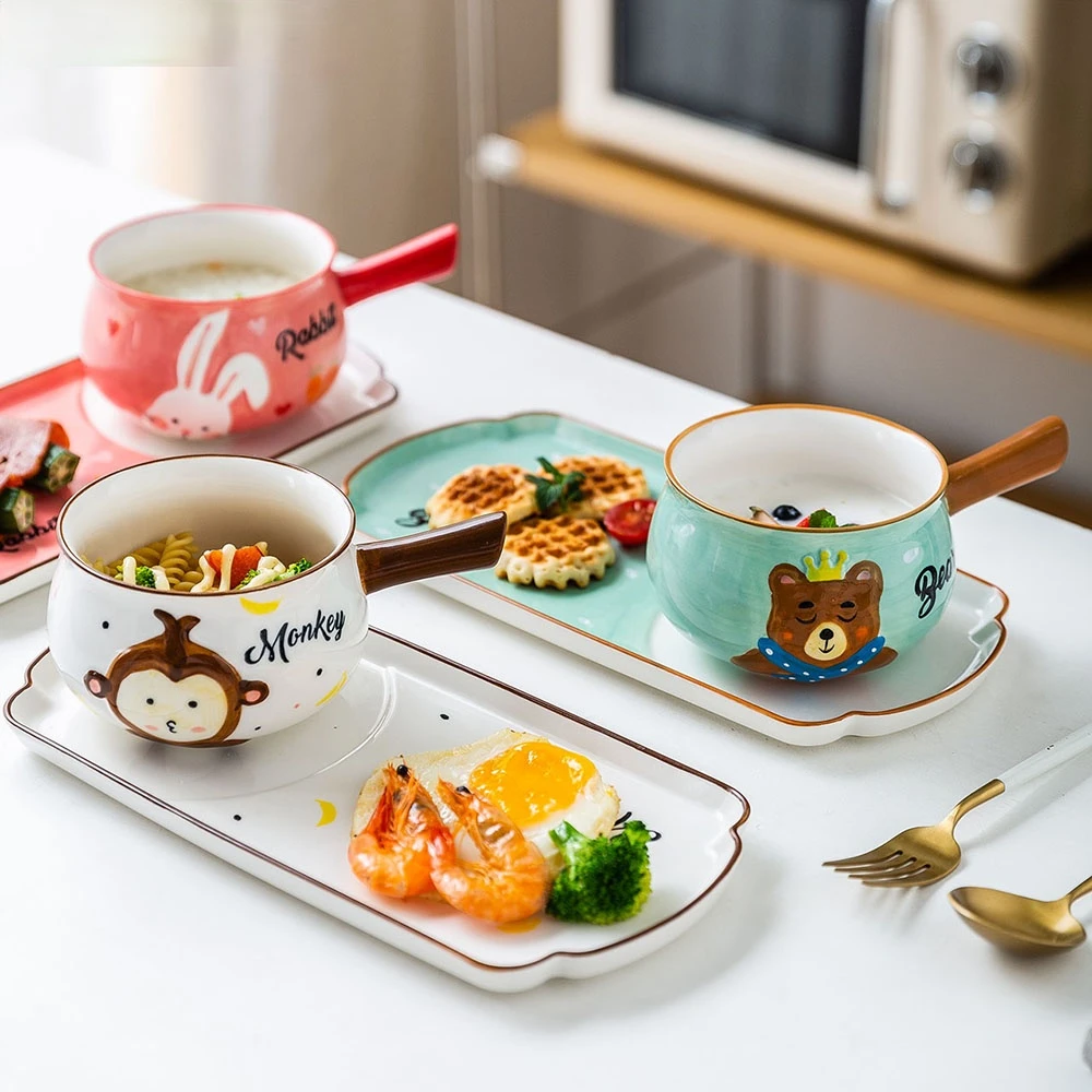 MDZF SWEETHOME Cartoon Animal Ceramic Tableware Set Children Breakfast Plate Dessert Dish Salad Soup Bowl Dinnerware
MDZF SWEETHOME Cartoon Animal Ceramic Tableware Set Children Breakfast Plate Dessert Dish Salad Soup Bowl Dinnerware