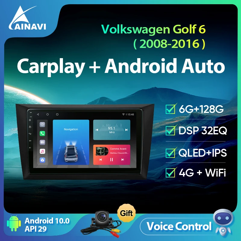 Автомобильный радиоприемник Ainavi с искусственным интеллектом для Volkswagen VW Golf 6 2008-2016 Carplay 4G Мультимедийный Плеер навигация Carplay 2DIN Авторадио DSP
Автомобильный радиоприемник Ainavi с искусственным интеллектом для Volkswagen VW Golf 6 2008-2016 Carplay 4G Мультимедийный Плеер навигация Carplay 2DIN Авторадио DSP
