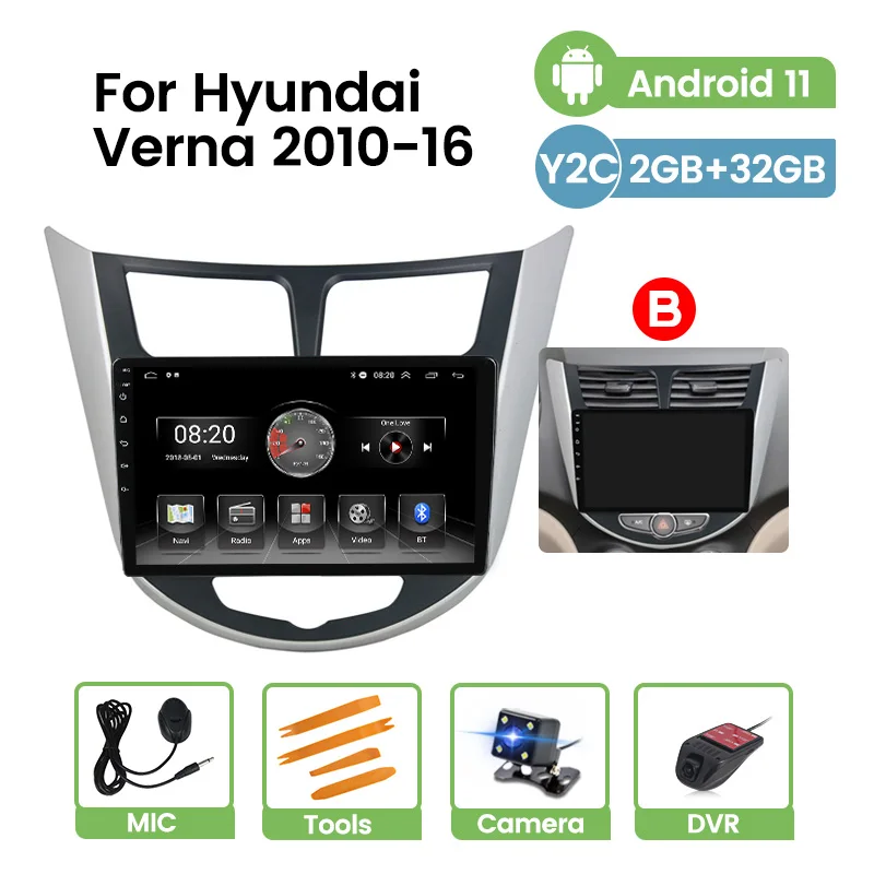 Автомагнитола на Android 11, мультимедийный плеер для Hyundai Verna 2010-2015 2016, Автомобильное видео, GPS-навигация, FM BT 1024*600 Carplay, без DVD
Автомагнитола на Android 11, мультимедийный плеер для Hyundai Verna 2010-2015 2016, Автомобильное видео, GPS-навигация, FM BT 1024*600 Carplay, без DVD