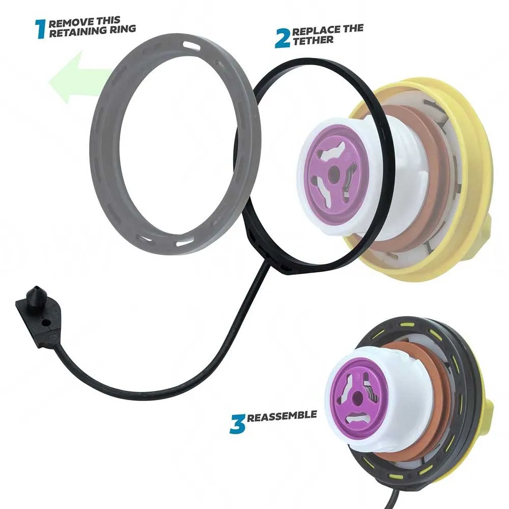 NEW Tether Rubber Strap For Fuel Filler Cap For Range Rover Evoque Petrol Diesel Made From A Hard Plastic Ring And A Soft Rubber
NEW Tether Rubber Strap For Fuel Filler Cap For Range Rover Evoque Petrol Diesel Made From A Hard Plastic Ring And A Soft Rubber