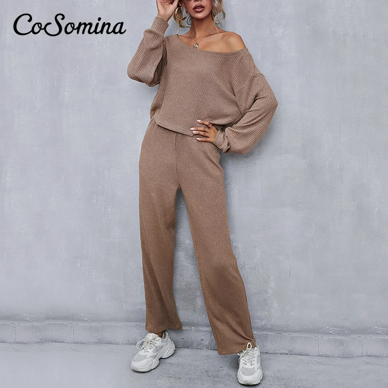 CoSomina Casual Two Pieces Women Suit Sets 2021 Spring Solid Tops and Pants Female Suits O-neck Long Sleeve Shirt Trousers Sets
CoSomina Casual Two Pieces Women Suit Sets 2021 Spring Solid Tops and Pants Female Suits O-neck Long Sleeve Shirt Trousers Sets