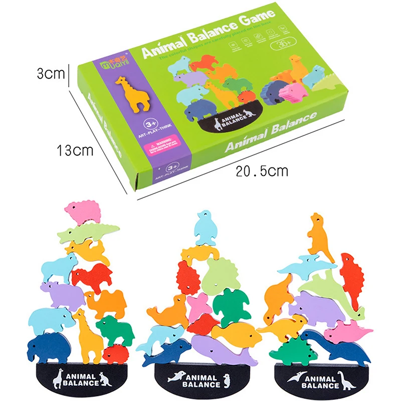 Wooden Puzzle Toy Animals Balance Training Game Kit Educational Preschool Toy Building Blocks Baby Learning Toys For Kids Gift
Wooden Puzzle Toy Animals Balance Training Game Kit Educational Preschool Toy Building Blocks Baby Learning Toys For Kids Gift