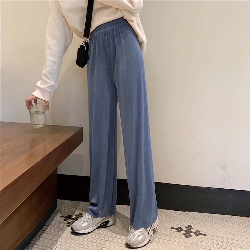 CN 2020 Spring Autumn Women Pants Fashion Casual Straight High Waist Wide Leg Pants Loose Solid Color Basic Trousers Women
CN 2020 Spring Autumn Women Pants Fashion Casual Straight High Waist Wide Leg Pants Loose Solid Color Basic Trousers Women