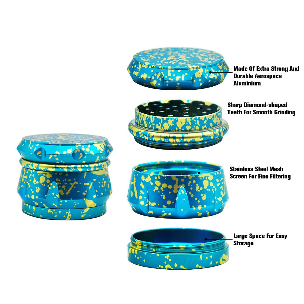 The New Frosted Matte Cigarette Grinder Has A Diameter of 63mm, Aviation Aluminum 4-layer Cigarette Grinder Enamel Glaze Grinder
The New Frosted Matte Cigarette Grinder Has A Diameter of 63mm, Aviation Aluminum 4-layer Cigarette Grinder Enamel Glaze Grinder