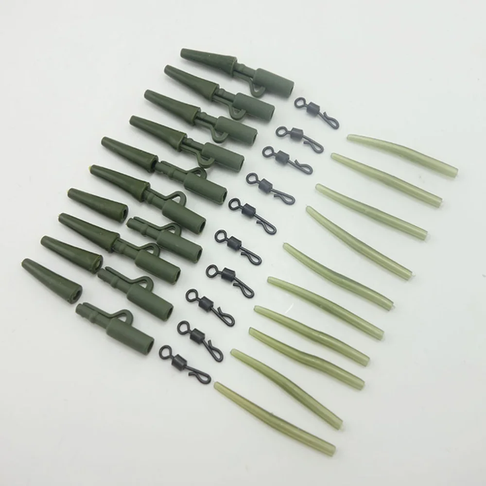 40PCS/Set Carp Fishing Tackle Accessories Anti-slip Swivel Lead Sleeve Tail Rubber Fishing Accessories Kit (Green)
40PCS/Set Carp Fishing Tackle Accessories Anti-slip Swivel Lead Sleeve Tail Rubber Fishing Accessories Kit (Green)