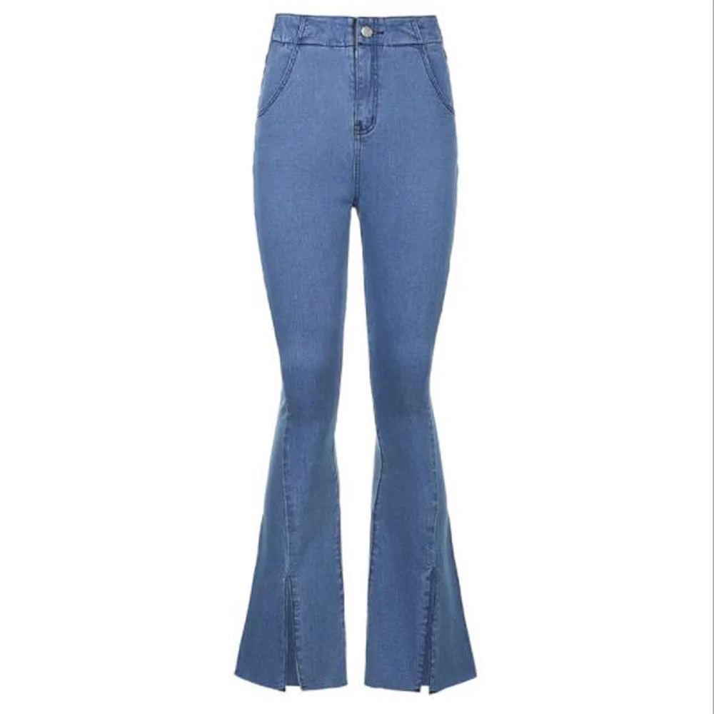 Cultiseed Women High Waist Split Denim Jeans Flare Pants Female Ladies New Fashion Elegant Casual Full Length Blue Trousers
Cultiseed Women High Waist Split Denim Jeans Flare Pants Female Ladies New Fashion Elegant Casual Full Length Blue Trousers