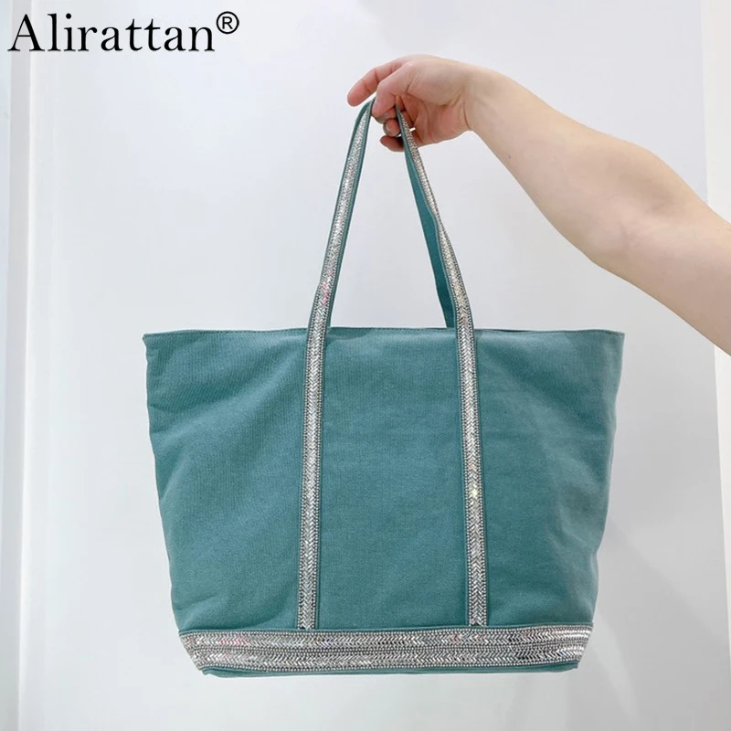 Alirattan Trendy Diamond Canvas Tote Bag For Women 2021 Fashion Design High Quality Large Capacity Casual Shoulder Crossbody Bag
Alirattan Trendy Diamond Canvas Tote Bag For Women 2021 Fashion Design High Quality Large Capacity Casual Shoulder Crossbody Bag