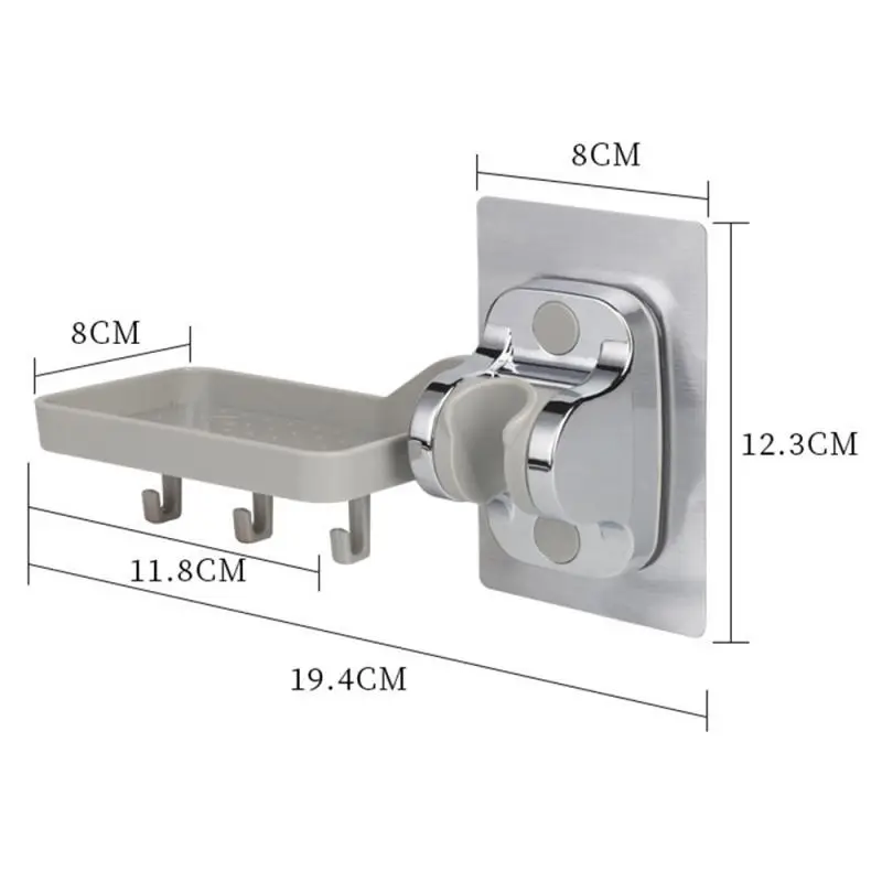 New Bathroom Shower Head Bracket Fixing Base Hook Punch-free Shower Fixing Frame Soap Box Nozzle Seat Bracket Shower Mounting
New Bathroom Shower Head Bracket Fixing Base Hook Punch-free Shower Fixing Frame Soap Box Nozzle Seat Bracket Shower Mounting