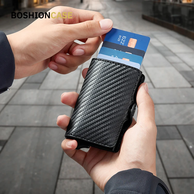 BOSHION чехол из углеродного волокна, кошелек для карт, мужской RFID-защита, автоматический кожаный чехол из искусственной кожи, Алюминиевый Доро...
BOSHION чехол из углеродного волокна, кошелек для карт, мужской RFID-защита, автоматический кожаный чехол из искусственной кожи, Алюминиевый Доро...