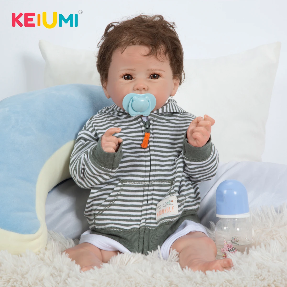3D-Painted Skin 19 Inch Reborn Baby Doll Lifelike Full Silicone Vinyl Body Toddler Newborn Boy Doll For Children Birthday Gifts
3D-Painted Skin 19 Inch Reborn Baby Doll Lifelike Full Silicone Vinyl Body Toddler Newborn Boy Doll For Children Birthday Gifts