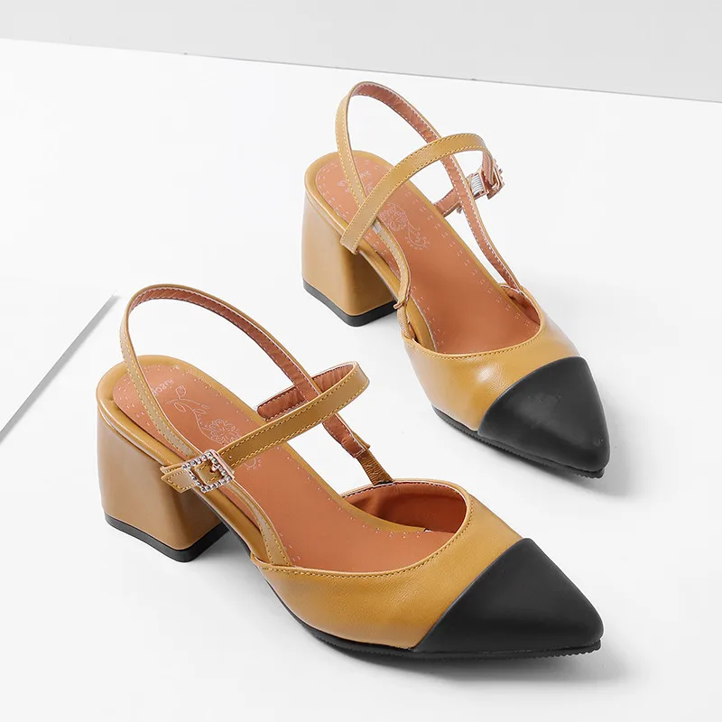 Summer Green Yellow Beige Block Heel Mary Jane Shoes Woman Summer Buckle Ladies Slingbacks High Heels Pumps Large Sizes
Summer Green Yellow Beige Block Heel Mary Jane Shoes Woman Summer Buckle Ladies Slingbacks High Heels Pumps Large Sizes