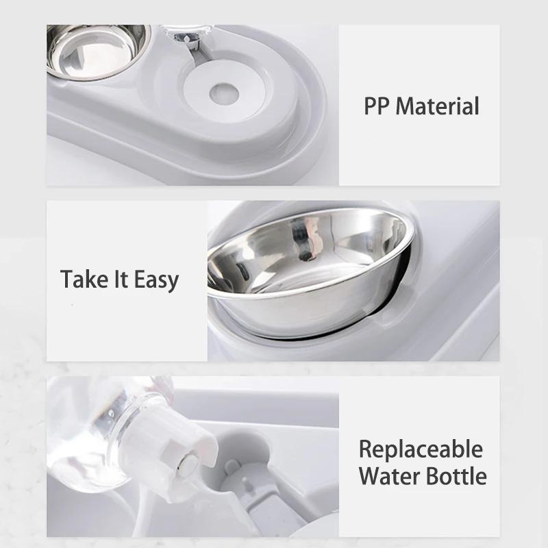 Dog Automatic Feeder Fashion Pet Drinking Water Bowl For Cats Dog Food Feeder Double Bowls Cat Drinking Bottle Dog Accessories
Dog Automatic Feeder Fashion Pet Drinking Water Bowl For Cats Dog Food Feeder Double Bowls Cat Drinking Bottle Dog Accessories