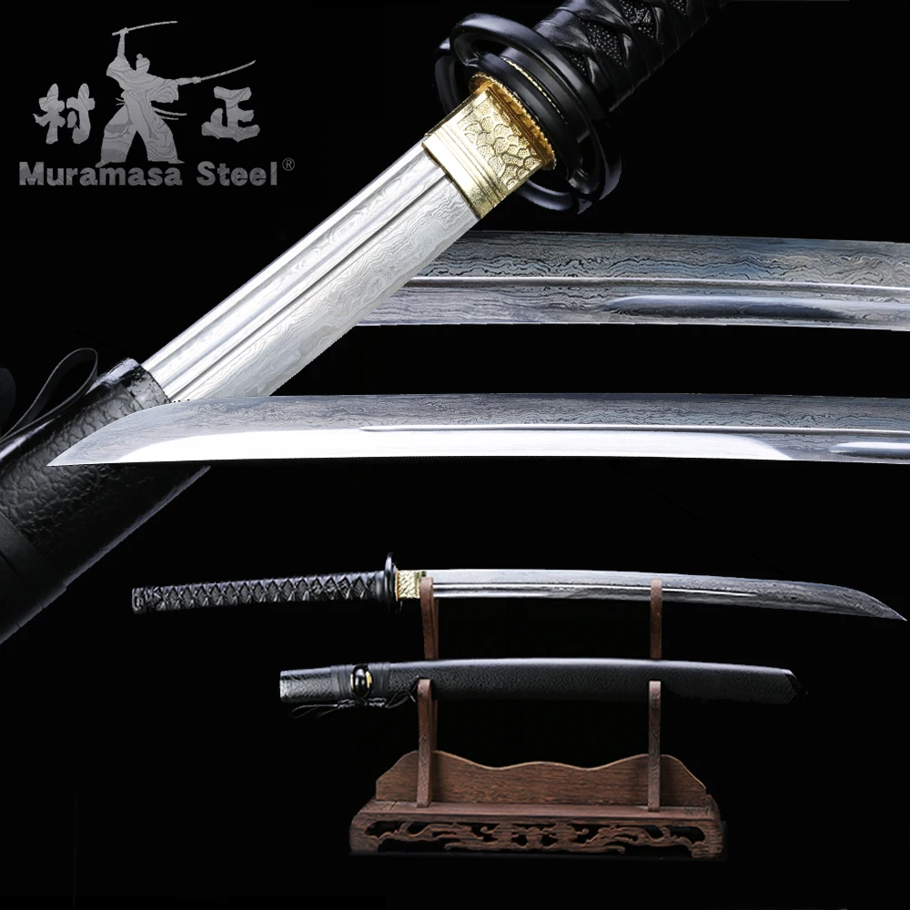 Japanese Swords Folded Steel Blade Series-Full Tang Sharp Ready For Cutting Wood Saya-Real Naginata Wakizashi-Forged Damascus
Japanese Swords Folded Steel Blade Series-Full Tang Sharp Ready For Cutting Wood Saya-Real Naginata Wakizashi-Forged Damascus