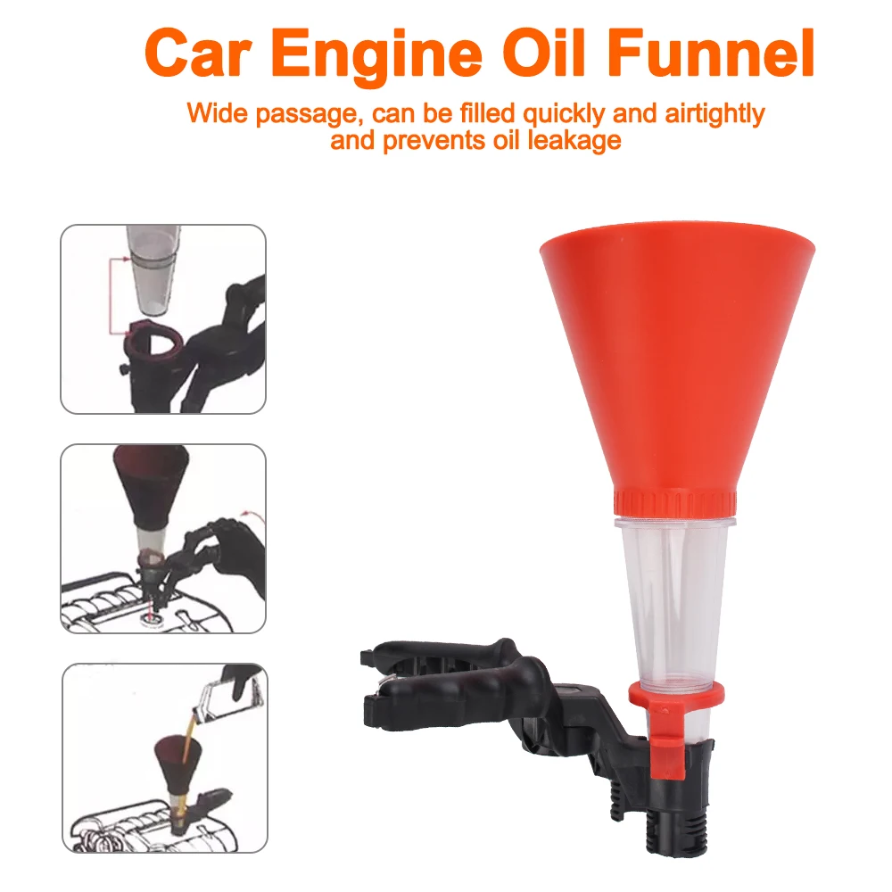 Adjustable Car Engine Oil Funnel Non-leakage Design Gasoline Special Funnel Universal Fuel Add Funnel Tools Accessories
Adjustable Car Engine Oil Funnel Non-leakage Design Gasoline Special Funnel Universal Fuel Add Funnel Tools Accessories