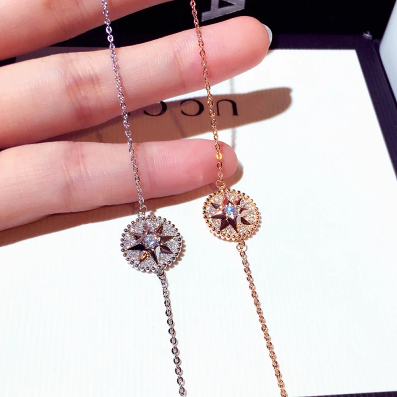 Luxury Elegant 14k Real Gold Sun Flower Star Charm Bracelet for Women Jewelry Brilliant Advanced Zirconia Accessories Party Gift
Luxury Elegant 14k Real Gold Sun Flower Star Charm Bracelet for Women Jewelry Brilliant Advanced Zirconia Accessories Party Gift