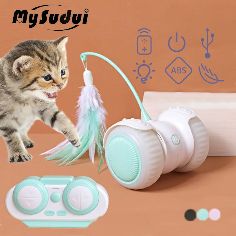 Remote Control Toys For Cat Smart Automatic Interactive Electric Cat Toy Feather Stick Intelligent Rolling Led Teasing Car Usb
Remote Control Toys For Cat Smart Automatic Interactive Electric Cat Toy Feather Stick Intelligent Rolling Led Teasing Car Usb