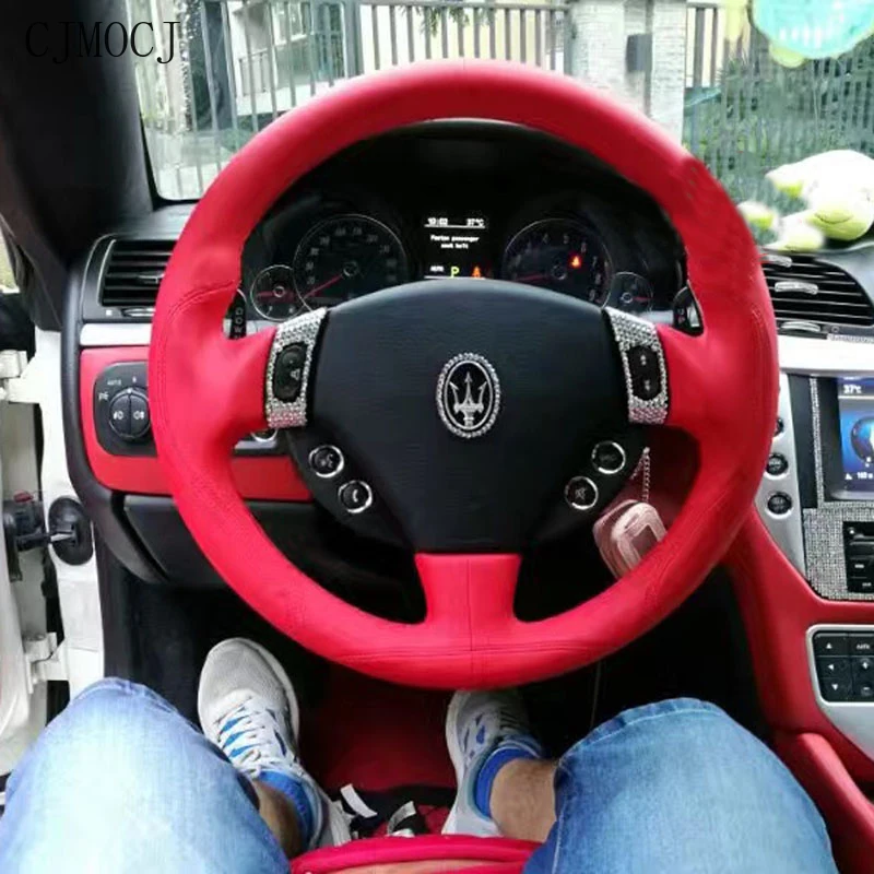 Подходит для Maserati Quattroporte GT высококачественный кожаный замшевый чехол рулевого колеса ручной работы, автомобильные аксессуары
Подходит для Maserati Quattroporte GT высококачественный кожаный замшевый чехол рулевого колеса ручной работы, автомобильные аксессуары