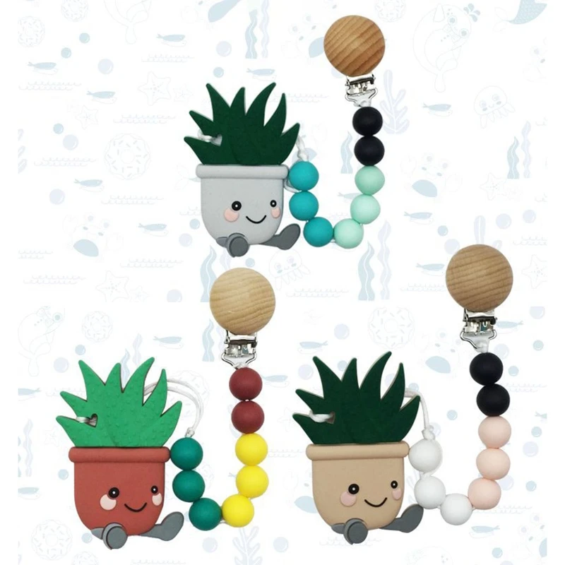 Cartoon Cactus Silicone Teether BPA Free Food Grade Newborn Infants Toddler Teething Toy Baby Soother Molar Beads
Cartoon Cactus Silicone Teether BPA Free Food Grade Newborn Infants Toddler Teething Toy Baby Soother Molar Beads